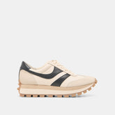 Dolce Vita SHOES | TRESA White Black Leather Platform Sneakers