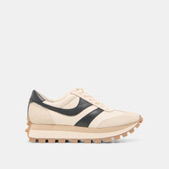 Dolce Vita SHOES | TRESA White Black Leather Platform Sneakers