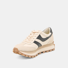Dolce Vita SHOES | TRESA White Black Leather Platform Sneakers