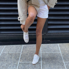 Dolce Vita SHOES | Serina Ivory Suede Sneakers