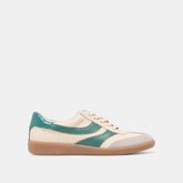 Dolce Vita SHOES | Merit White Green Leather Sneakers