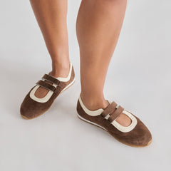 Dolce Vita SHOES | Swan Dk Brown Suede Sneakers