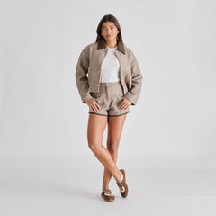 Dolce Vita SHOES | Swan Dk Brown Suede Sneakers