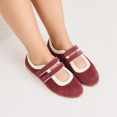 Dolce Vita SHOES | Swan Burgundy Suede Sneakers