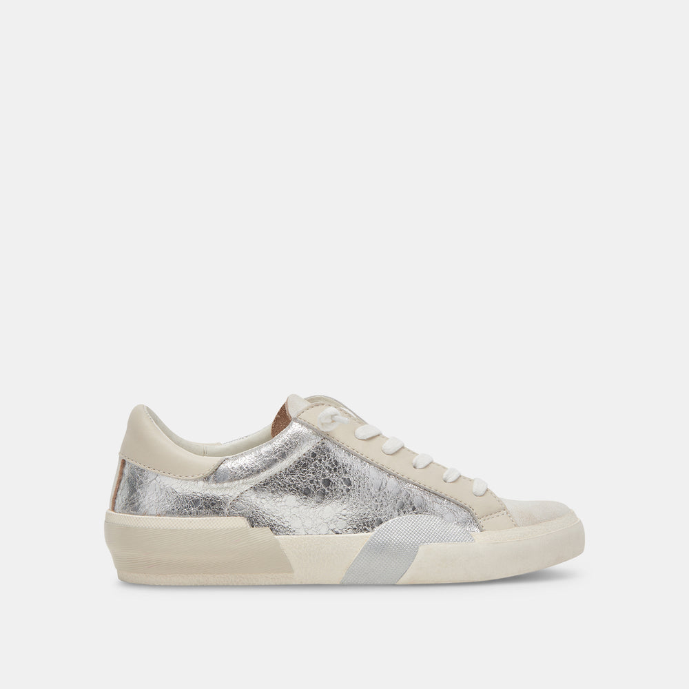 Dolce Vita SHOES | Zina Sneakers Chrome Distressed Leather | Chrome Leather Sneakers
– Dolce Vita