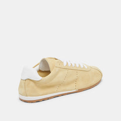 Dolce Vita SHOES | Serina Yellow Suede Sneakers
