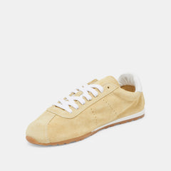 Dolce Vita SHOES | Serina Yellow Suede Sneakers