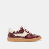 Dolce Vita SHOES | NOTICE STITCH SNEAKERS OXBLOOD CROCO EMBOSSED LEATHER
– Dolce Vita