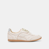 Dolce Vita SHOES | Laini Off White Crackled Leather Sneakers