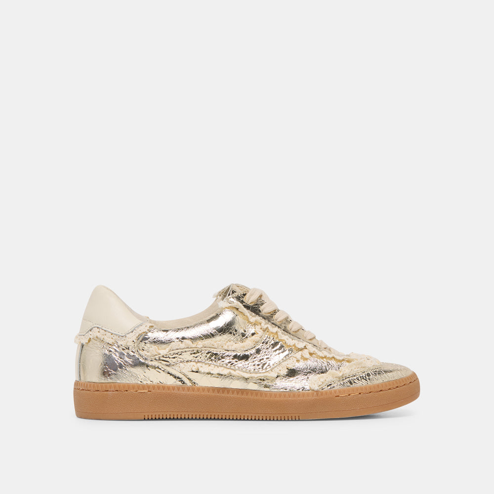 Dolce Vita SHOES | Notice Lace Platinum Distressed Leather Sneakers
