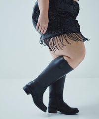 Dolce Vita SHOES | Glory H2O Waterproof Black Leather Extra Wide Calf Boots
