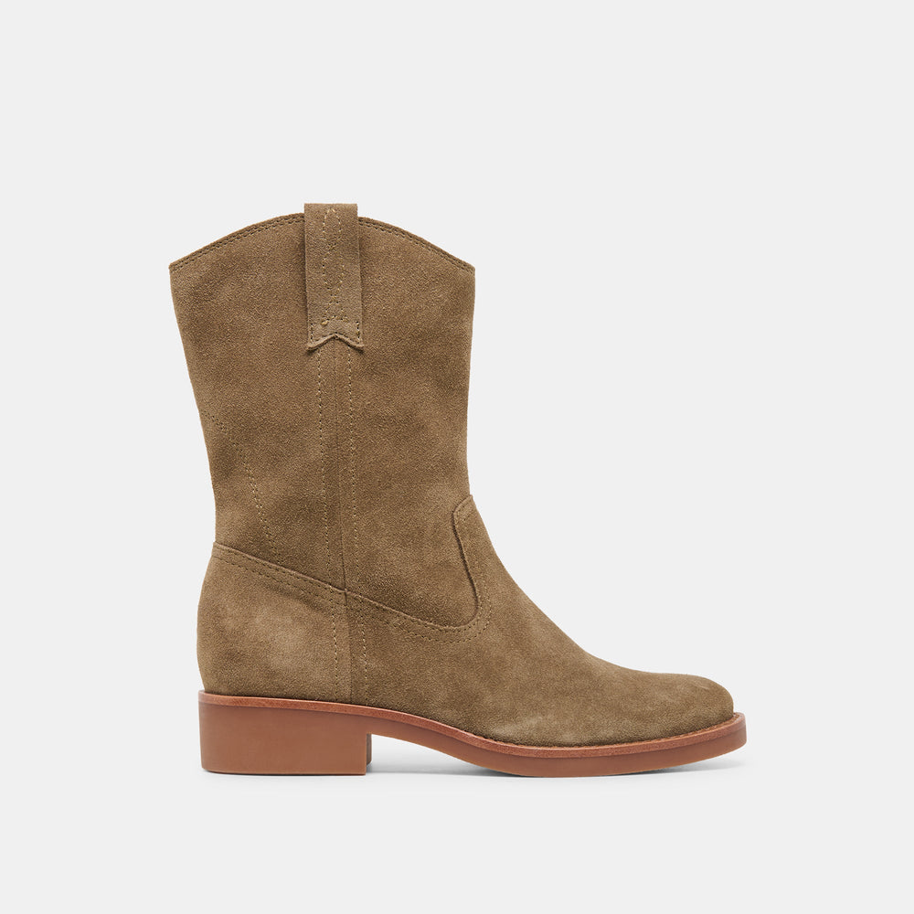 Dolce Vita SHOES | Haline H2O Olive Suede Waterproof Boots