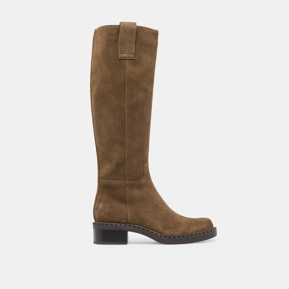 Dolce Vita SHOES | Glory H2O Waterproof Olive Suede Boots