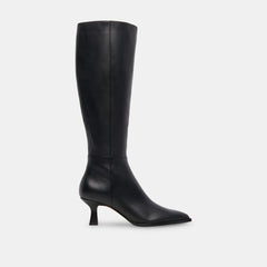 Dolce Vita SHOES | Auggie Wide Calf Boots | Black Leather Boots by Dolce Vita