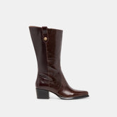 Dolce Vita SHOES | Vern Chocolate Leather Wide Calf Boots