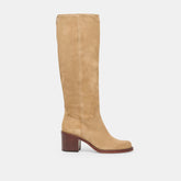 Dolce Vita SHOES | Lucyle Wide Calf Dk Taupe Suede Boots