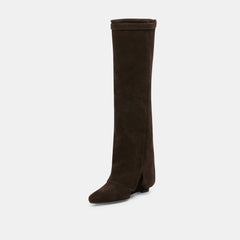 Dolce Vita SHOES | Aggy Dk Brown Suede Boots