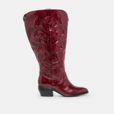 Dolce Vita SHOES | Mirla Oxblood Leather Extra Wide Calf Boots