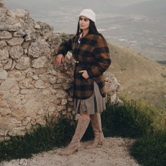 Dolce Vita SHOES | Aldy Herringbone Printed Suede Boots