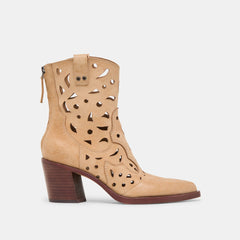Dolce Vita SHOES | Zenobi Camel Distressed Leather Booties