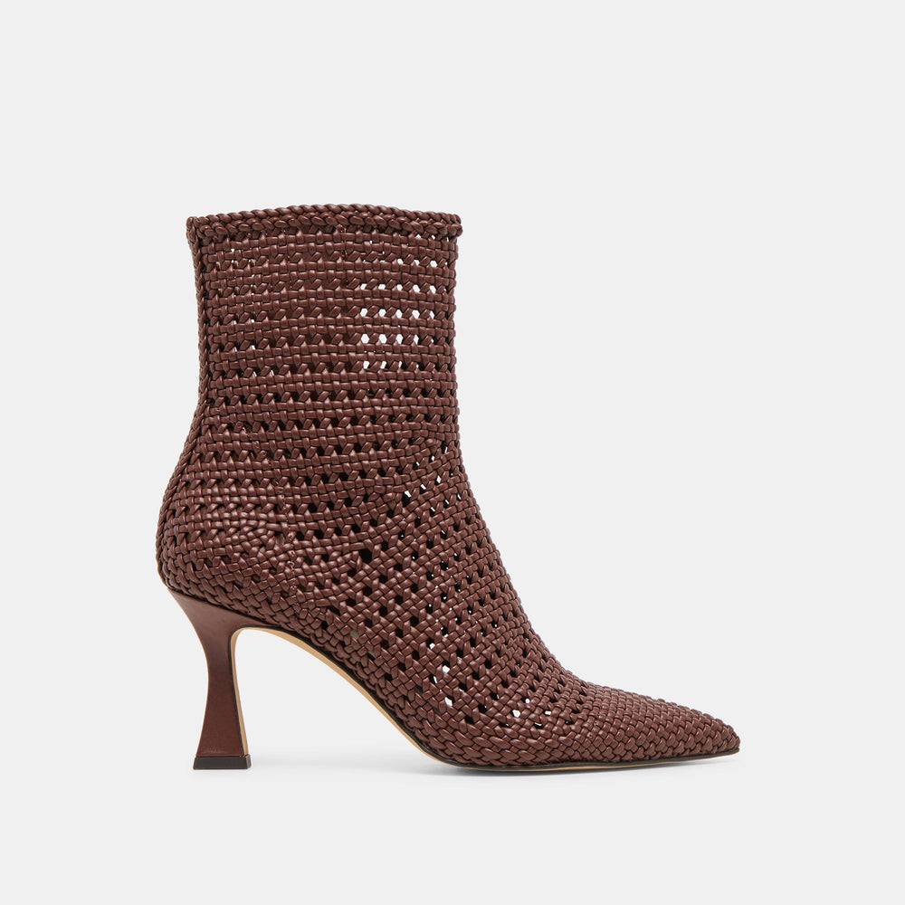 Dolce Vita SHOES | Embry Brown Woven Stella Booties