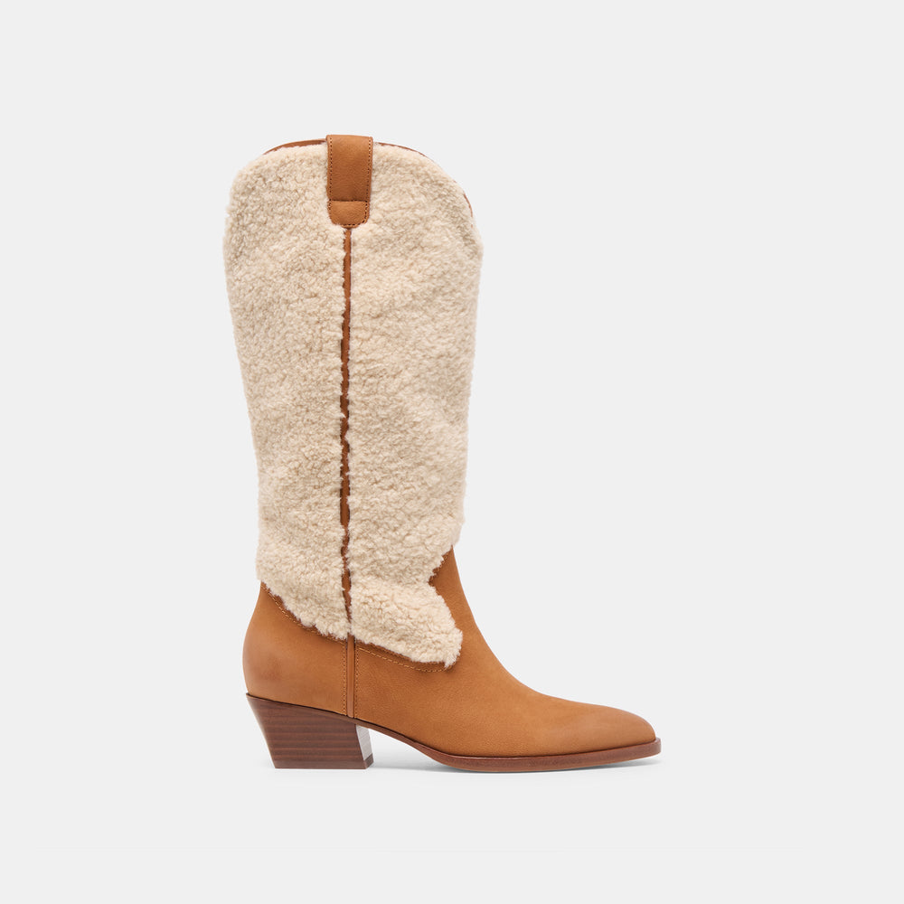 Dolce Vita SHOES | Mykel Plush Caramel Nubuck Boots