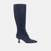 Dolce Vita SHOES | Auggie Navy Suede Wide Calf Boots