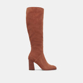 Dolce Vita SHOES | FYNN Wide Calf Boots DK Brown Suede | Brown Suede Knee-High Boots
– Dolce Vita