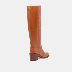 Dolce Vita SHOES | Lucyle Tan Leather Wide Calf Boots
