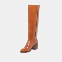 Dolce Vita SHOES | Lucyle Tan Leather Wide Calf Boots
