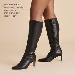 Dolce Vita SHOES | Emmi Black Leather Wide Calf Boots