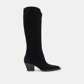 Dolce Vita SHOES | RAJ Wide Calf Boots Onyx Suede | Women's Onyx Suede Knee-High Boots
– Dolce Vita