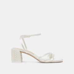 Dolce Vita SHOES | YSABEL PEARL HEELS TRUE WHITE SATIN
– Dolce Vita