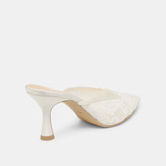 Dolce Vita SHOES | Cleo High True White Lace Heels