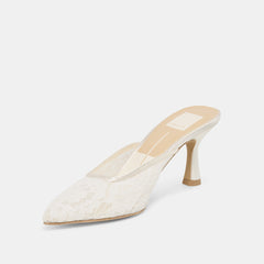 Dolce Vita SHOES | Cleo High True White Lace Heels
