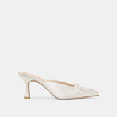 Dolce Vita SHOES | Cleo High Off White Satin Heels
