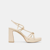 Dolce Vita SHOES | Odete Creme Leather Heels