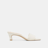 Dolce Vita SHOES | Rexa True White Leather Heels