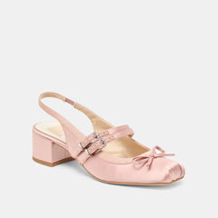 Dolce Vita SHOES | Loris Blush Satin Heels