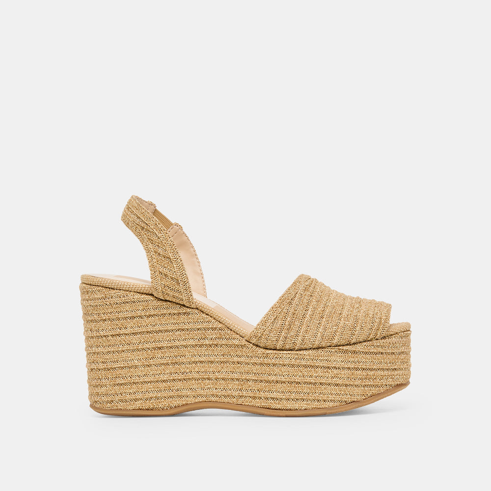 Dolce Vita SHOES | Akera Natural Raffia Wedges