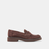 Dolce Vita SHOES | Tiggy Mahogany Suede Loafers