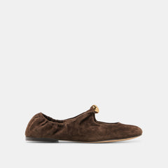 Dolce Vita SHOES | Cornel Dk Brown Suede Flats