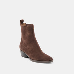 Dolce Vita SHOES | Faint H2O Waterproof Dk Brown Suede Booties
