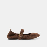 Dolce Vita SHOES | Caely Dk Brown Suede Ballet Flats