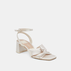 Dolce Vita SHOES | Brenna Ivory Satin Heels