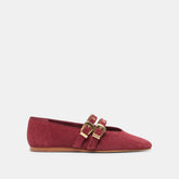 Dolce Vita SHOES | Baylee Grommet Oxblood Perforated Suede Ballet Flats