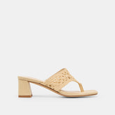 Dolce Vita SHOES | Barlo Lt Natural Woven Raffia Heels