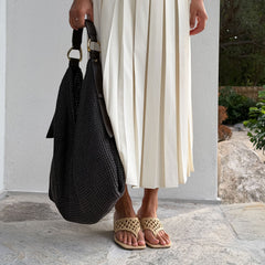 Dolce Vita SHOES | Barlo Lt Natural Woven Raffia Heels