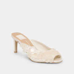 Dolce Vita SHOES | Samary Confetti Off White Satin Heels
