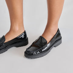 Dolce Vita SHOES | Merek Midnight Boxleather Loafers